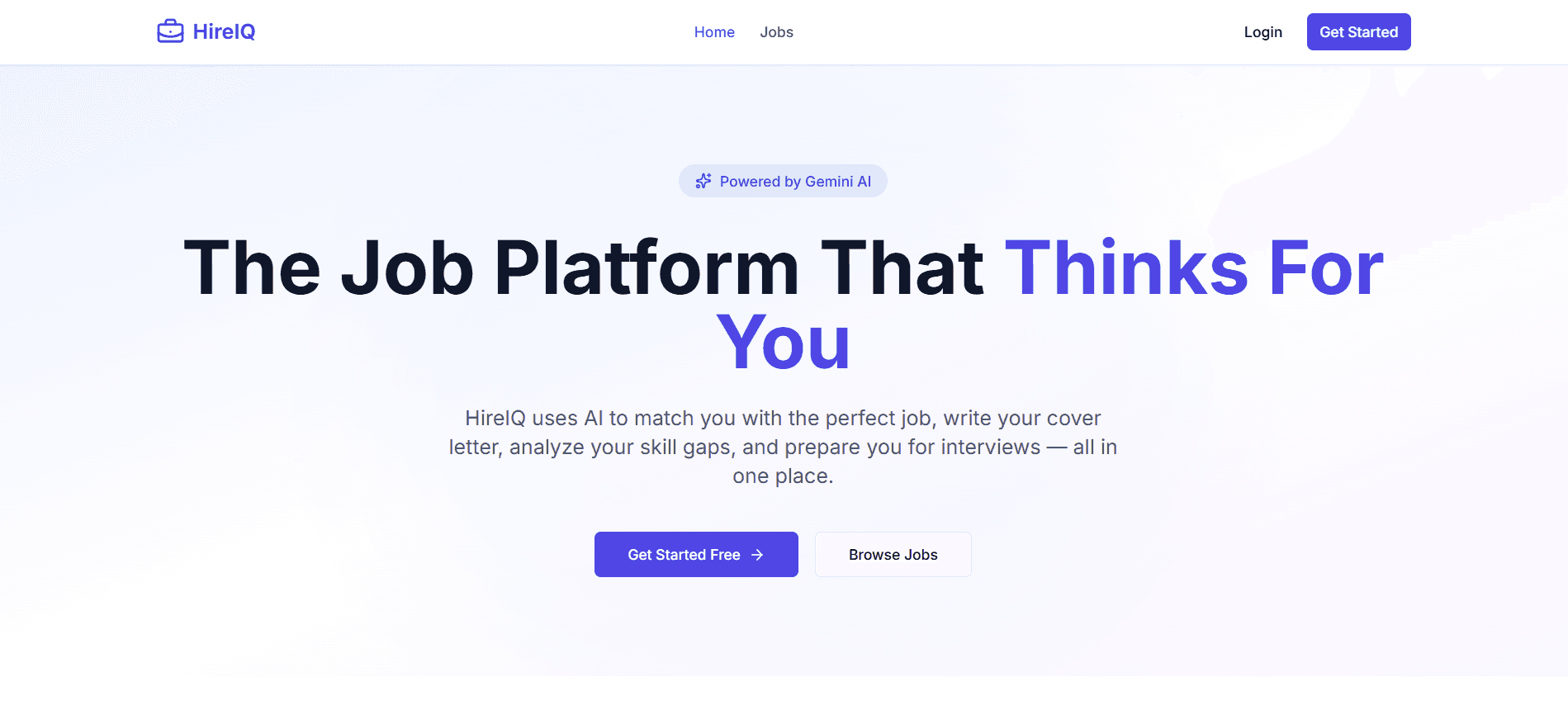 Project preview: HireIQ — Hiring and job discovery platform