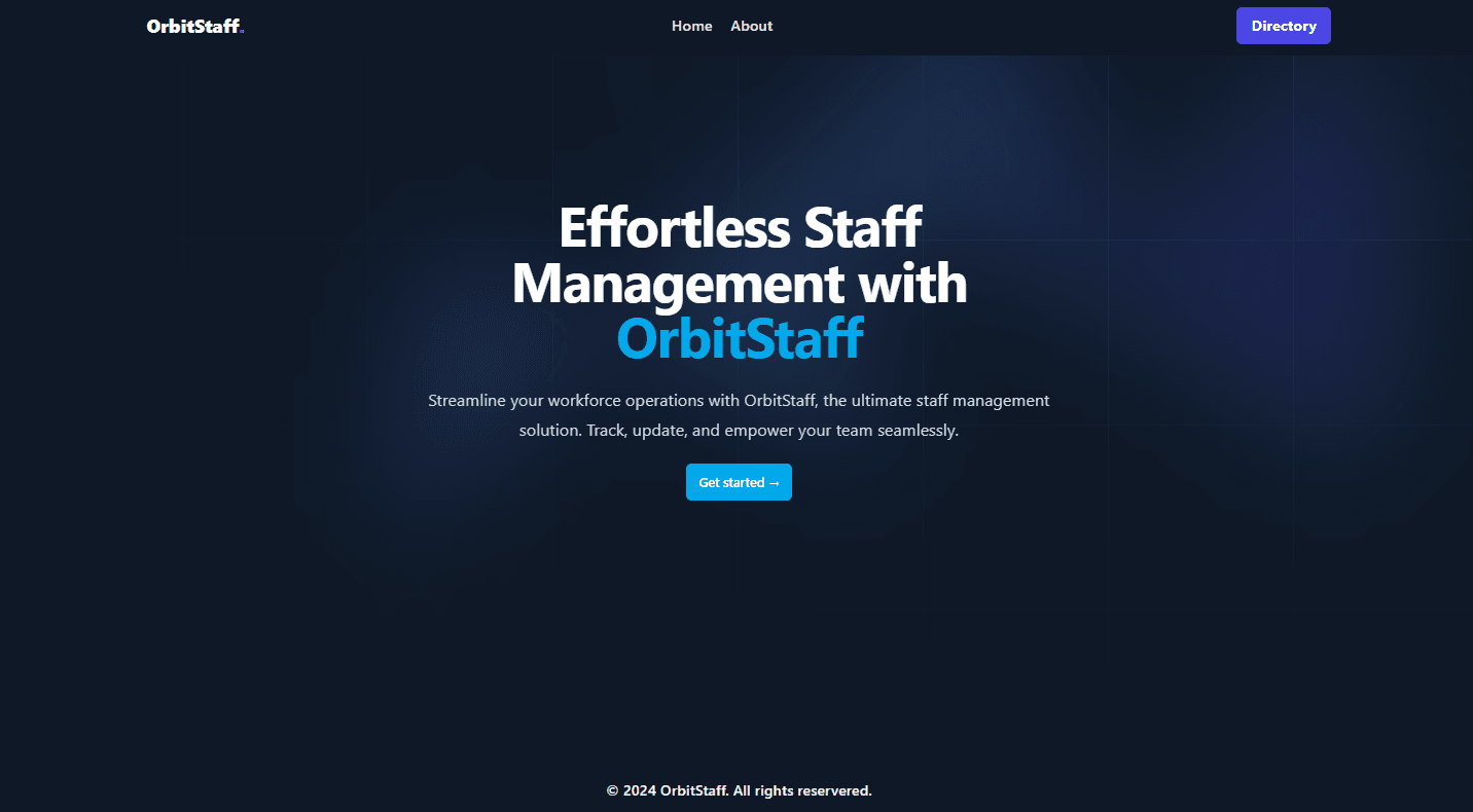 Project preview: OrbitStaff – Smart Workforce & Staff Management Made Simple 🧑‍💼📊🚀