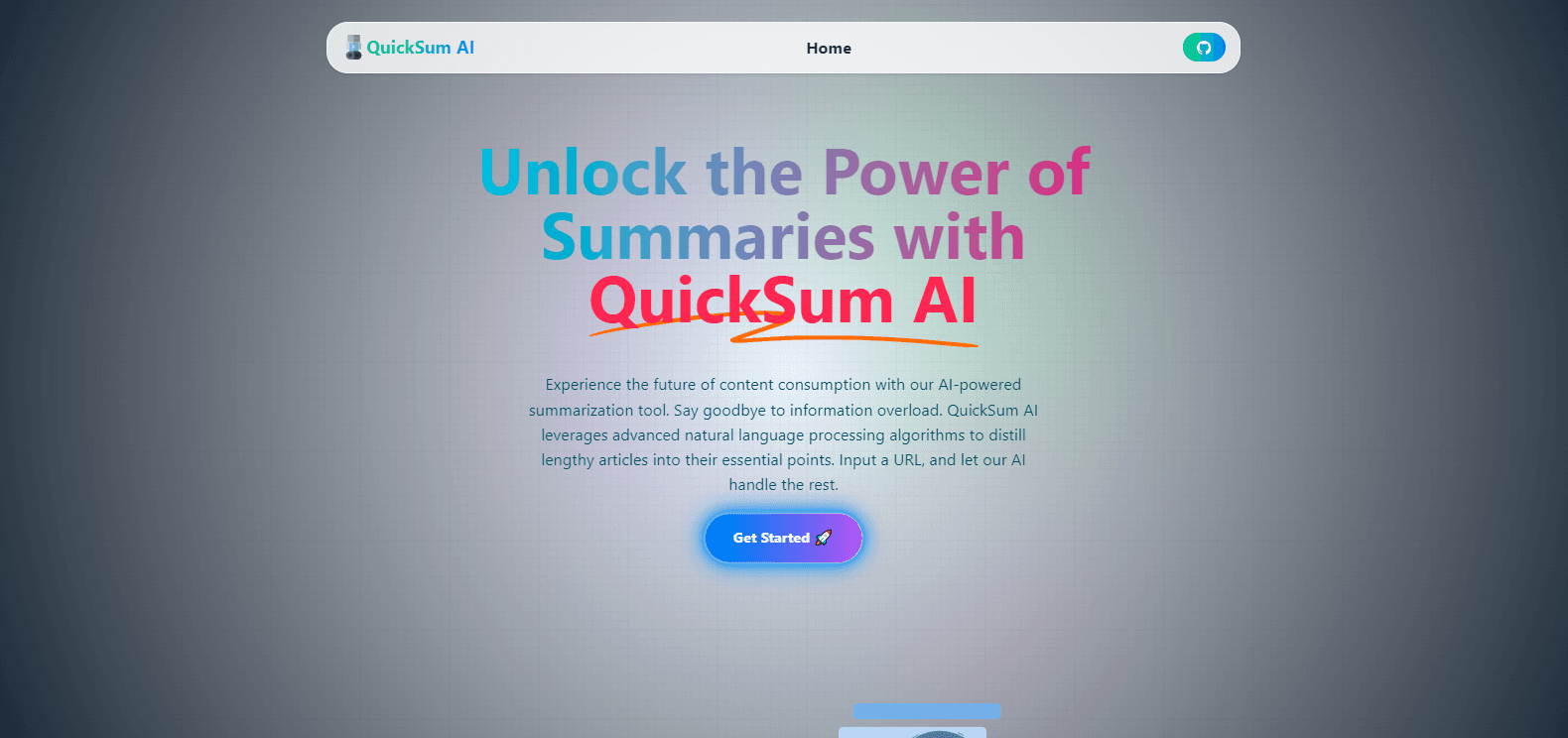 Project preview: QuickSumAI – Instantly Summarize Long Articles with AI 🧠📄⚡