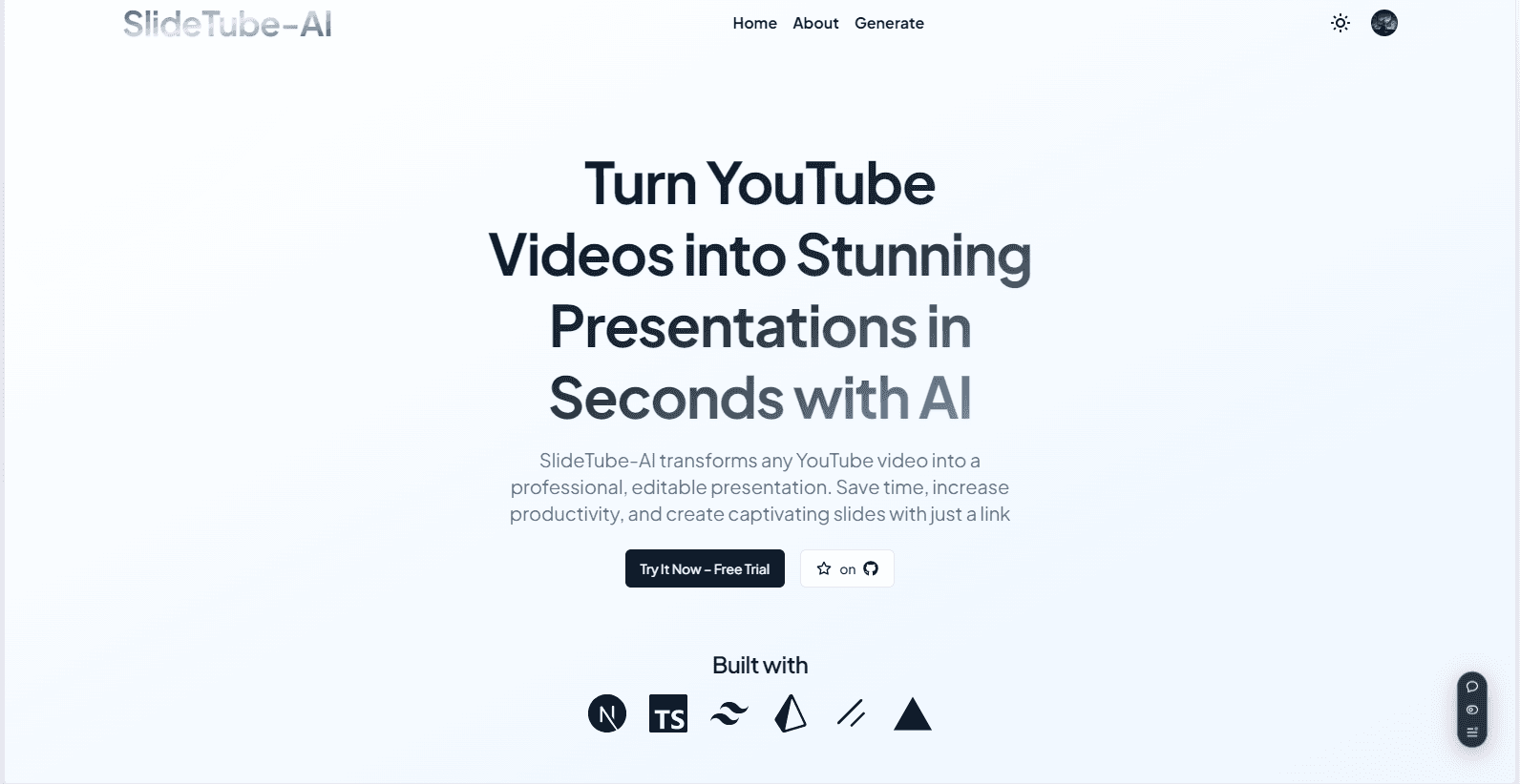 Project preview: SlideTube-AI – Instantly Turn YouTube Videos into Presentations 🎥➡️