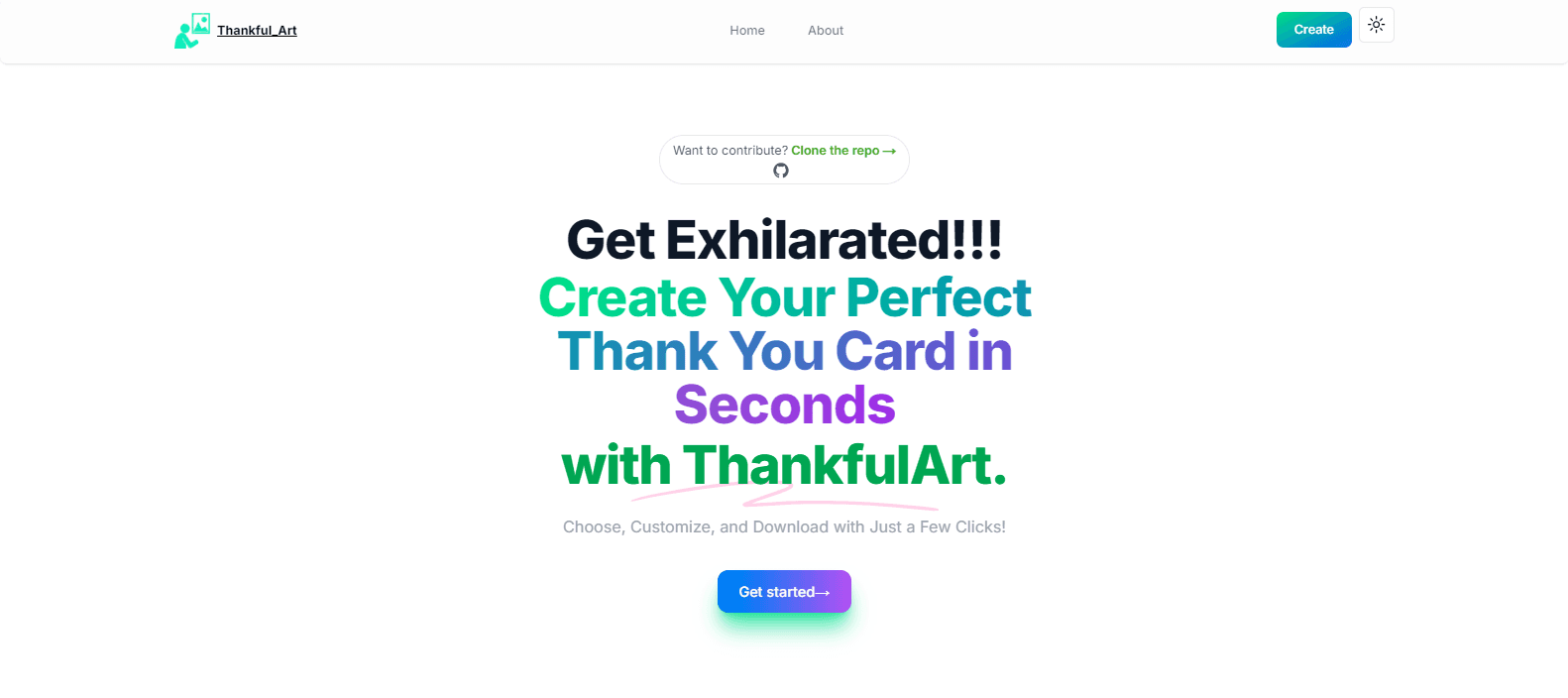 Project preview: Thankful Art – Create Personalized Thank You Cards in Seconds ✨💌🎨